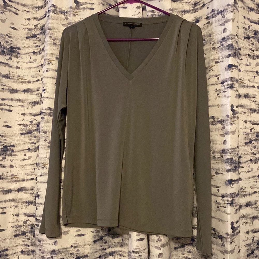 Gray Banana Republic Long Sleeve